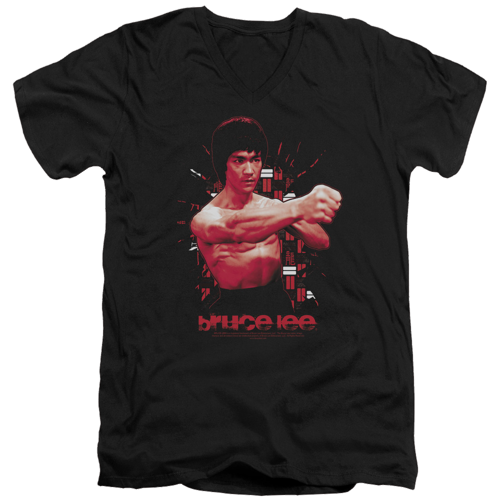 Bruce Lee The Shattering Fist - Men's V-Neck T-Shirt Men's V-Neck T-Shirt Bruce Lee   