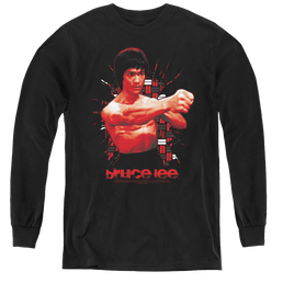Bruce Lee The Shattering Fist - Youth Long Sleeve T-Shirt Youth Long Sleeve T-Shirt Bruce Lee   