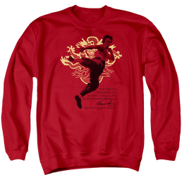 Bruce Lee Immortal Dragon - Men's Crewneck Sweatshirt Men's Crewneck Sweatshirt Bruce Lee   