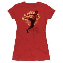 Bruce Lee Immortal Dragon - Juniors T-Shirt Juniors T-Shirt Bruce Lee   