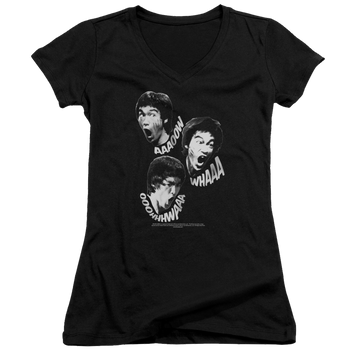 Bruce Lee Sounds Of The Dragon - Juniors V-Neck T-Shirt Juniors V-Neck T-Shirt Bruce Lee   