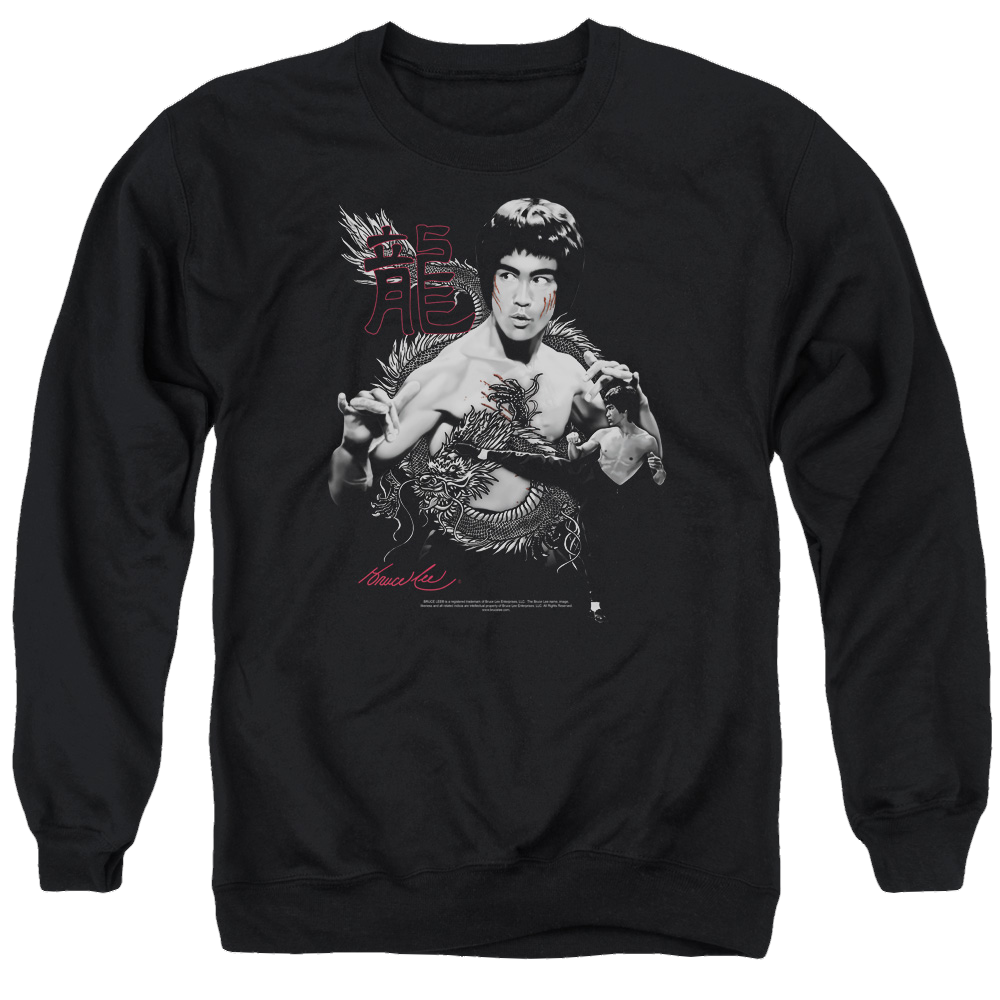 Bruce Lee The Dragon - Men's Crewneck Sweatshirt Men's Crewneck Sweatshirt Bruce Lee   