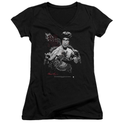 Bruce Lee The Dragon - Juniors V-Neck T-Shirt Juniors V-Neck T-Shirt Bruce Lee   
