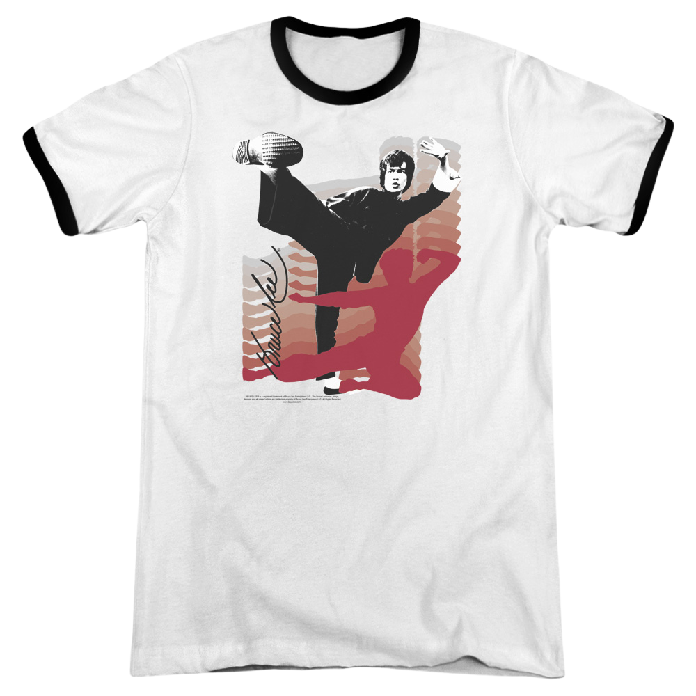 Bruce Lee Kick It - Men's Ringer T-Shirt Men's Ringer T-Shirt Bruce Lee   