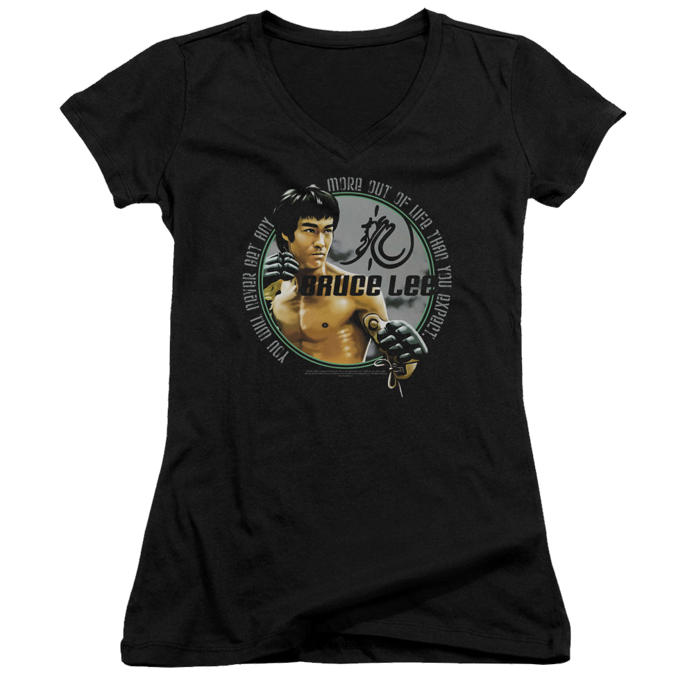 Bruce Lee Expectations - Juniors V-Neck T-Shirt Juniors V-Neck T-Shirt Bruce Lee   