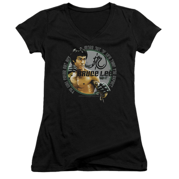 Bruce Lee Expectations - Juniors V-Neck T-Shirt Juniors V-Neck T-Shirt Bruce Lee   