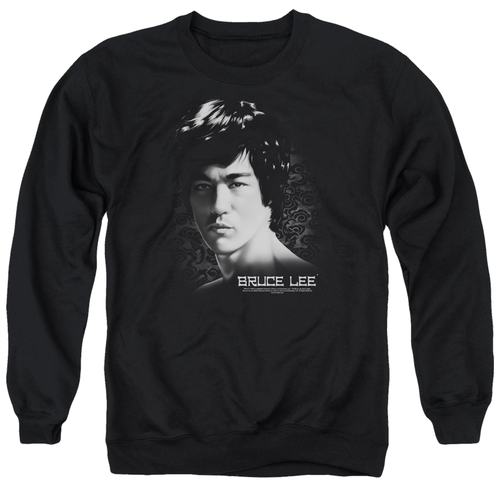 Bruce Lee In Your Face - Men's Crewneck Sweatshirt Men's Crewneck Sweatshirt Bruce Lee   