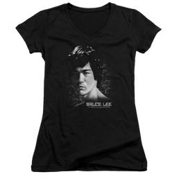 Bruce Lee In Your Face - Juniors V-Neck T-Shirt Juniors V-Neck T-Shirt Bruce Lee   