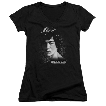 Bruce Lee In Your Face - Juniors V-Neck T-Shirt Juniors V-Neck T-Shirt Bruce Lee   