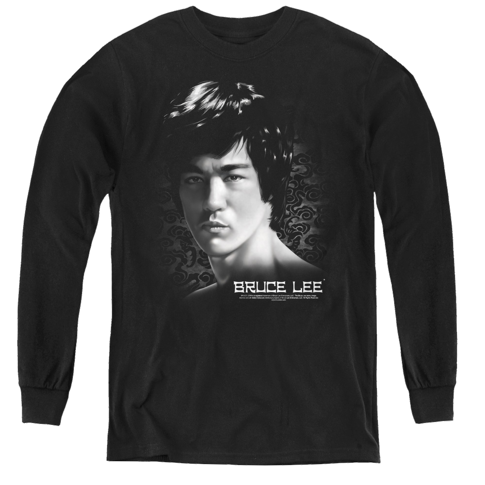 Bruce Lee In Your Face - Youth Long Sleeve T-Shirt Youth Long Sleeve T-Shirt Bruce Lee   