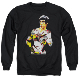 Bruce Lee Body Of Action - Men's Crewneck Sweatshirt Men's Crewneck Sweatshirt Bruce Lee   