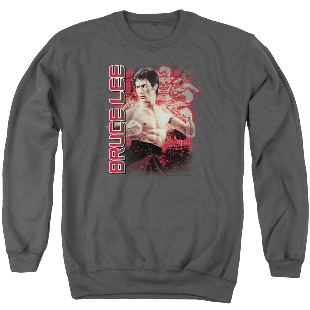 Bruce Lee Fury - Men's Crewneck Sweatshirt Men's Crewneck Sweatshirt Bruce Lee   