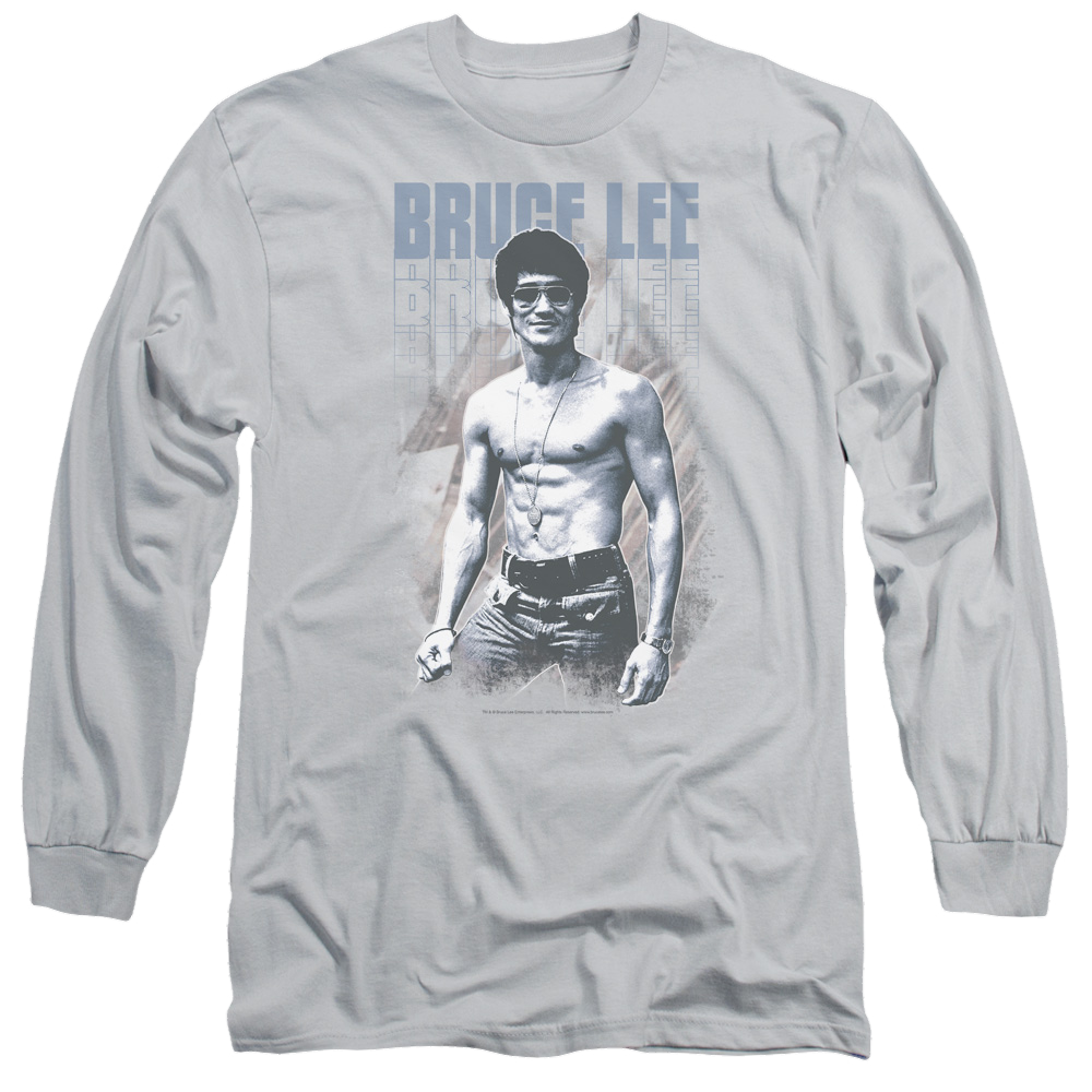 Bruce Lee Blue Jean Lee - Men's Long Sleeve T-Shirt Men's Long Sleeve T-Shirt Bruce Lee   