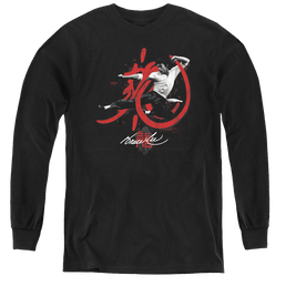 Bruce Lee High Flying - Youth Long Sleeve T-Shirt Youth Long Sleeve T-Shirt Bruce Lee   