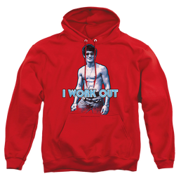 Bruce Lee Lee Works Out - Pullover Hoodie Pullover Hoodie Bruce Lee   