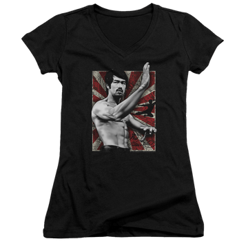 Bruce Lee Concentrate - Juniors V-Neck T-Shirt Juniors V-Neck T-Shirt Bruce Lee   