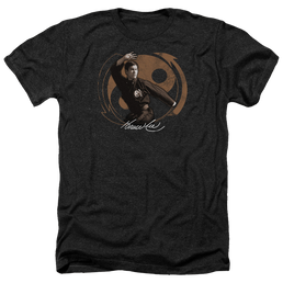 Bruce Lee Jeet Kun Do Pose - Men's Heather T-Shirt Men's Heather T-Shirt Bruce Lee   