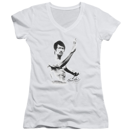 Bruce Lee Serenity - Juniors V-Neck T-Shirt Juniors V-Neck T-Shirt Bruce Lee   
