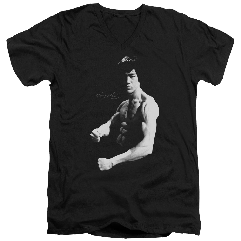 Bruce Lee Stance - Men's V-Neck T-Shirt Men's V-Neck T-Shirt Bruce Lee   