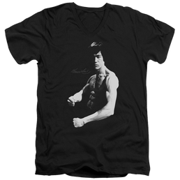 Bruce Lee Stance - Men's V-Neck T-Shirt Men's V-Neck T-Shirt Bruce Lee   