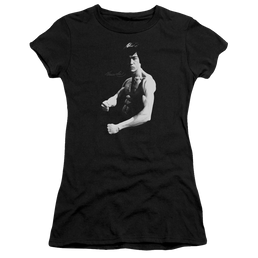 Bruce Lee Stance - Juniors T-Shirt Juniors T-Shirt Bruce Lee   