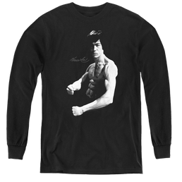 Bruce Lee Stance - Youth Long Sleeve T-Shirt Youth Long Sleeve T-Shirt Bruce Lee   