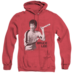 Bruce Lee Nunchucks - Heather Pullover Hoodie Heather Pullover Hoodie Bruce Lee   