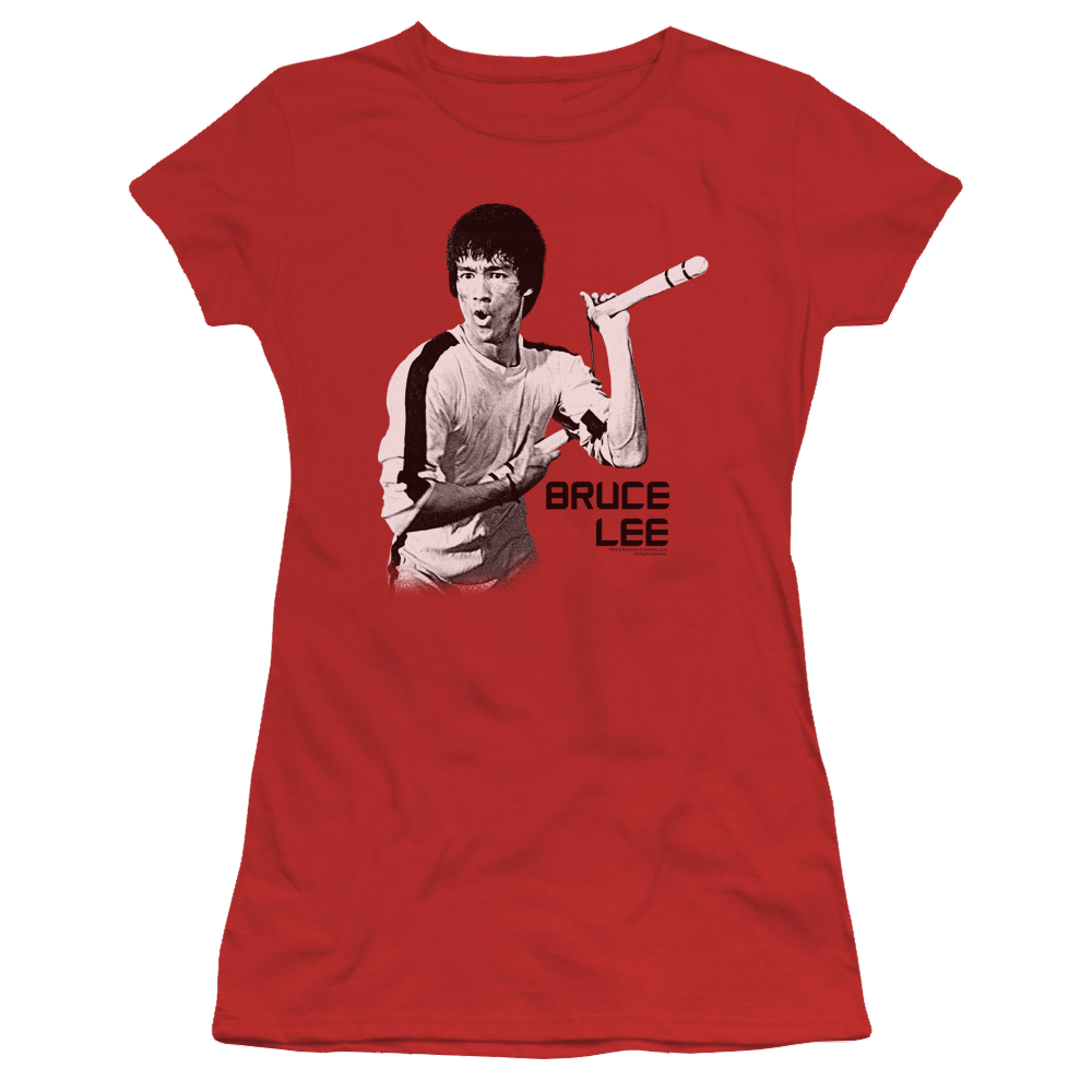 Bruce Lee Nunchucks - Juniors T-Shirt Juniors T-Shirt Bruce Lee   