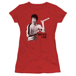 Bruce Lee Nunchucks - Juniors T-Shirt Juniors T-Shirt Bruce Lee   