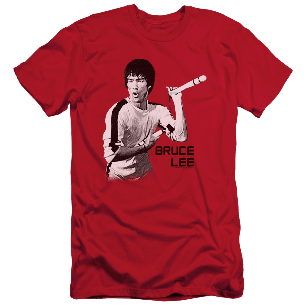 Bruce Lee Nunchucks - Men's Slim Fit T-Shirt Men's Slim Fit T-Shirt Bruce Lee   
