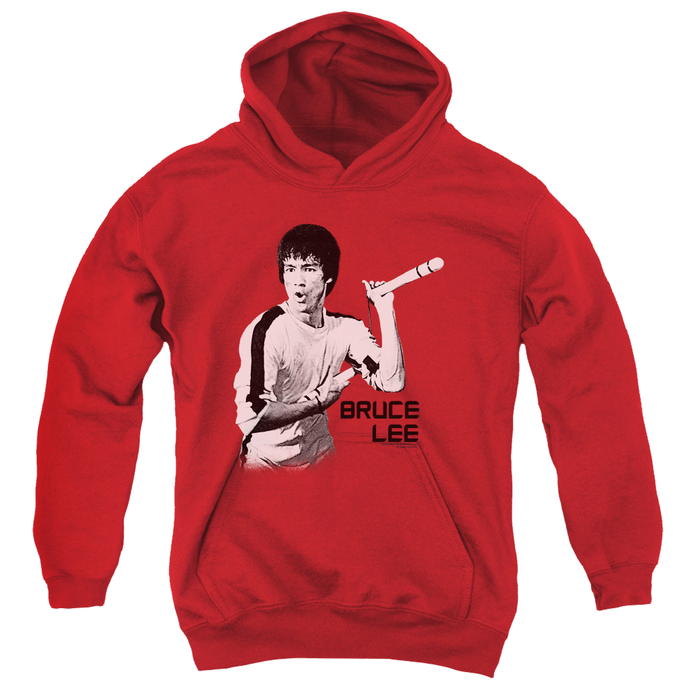 Bruce Lee Nunchucks - Youth Hoodie (Ages 8-12) Youth Hoodie (Ages 8-12) Bruce Lee   