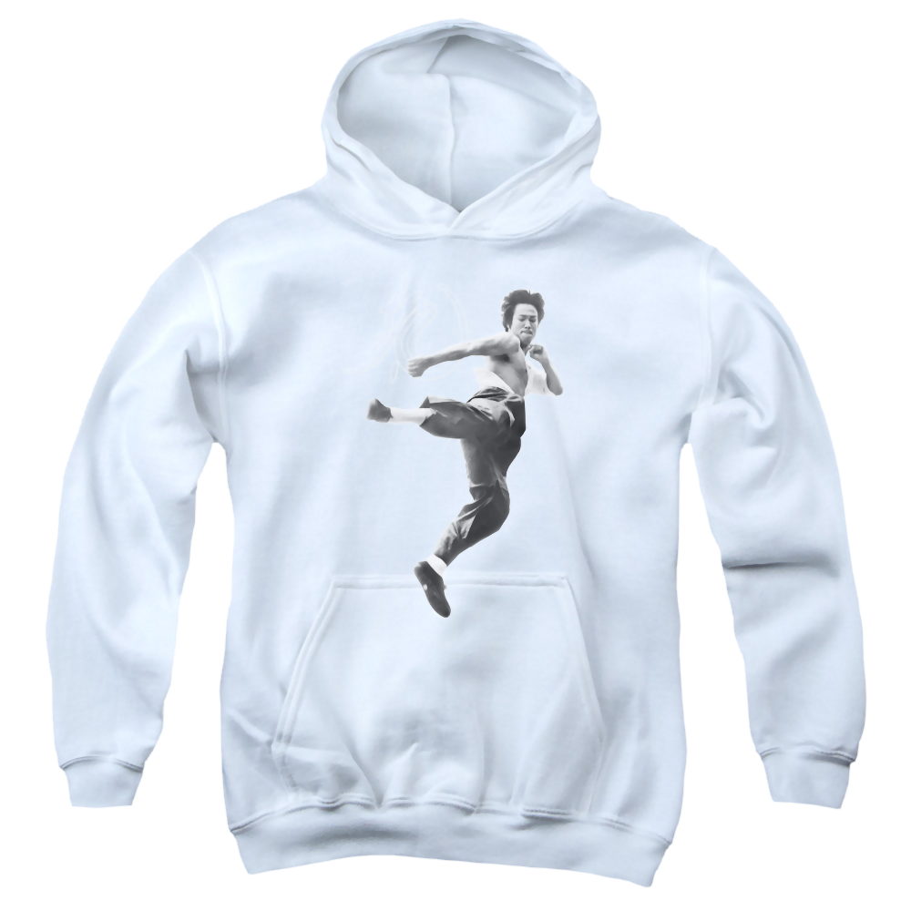Bruce Lee Flying Kick - Youth Hoodie (Ages 8-12) Youth Hoodie (Ages 8-12) Bruce Lee   
