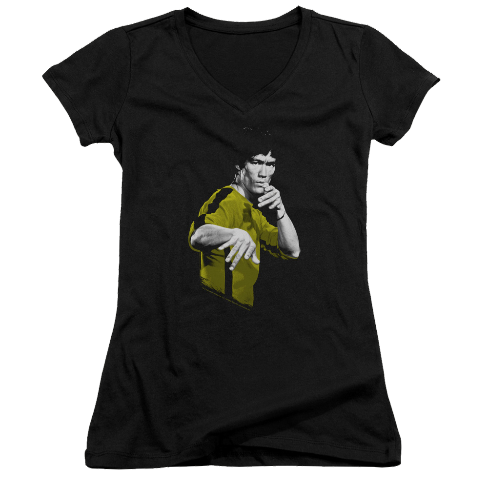 Bruce Lee Suit Of Death - Juniors V-Neck T-Shirt Juniors V-Neck T-Shirt Bruce Lee   