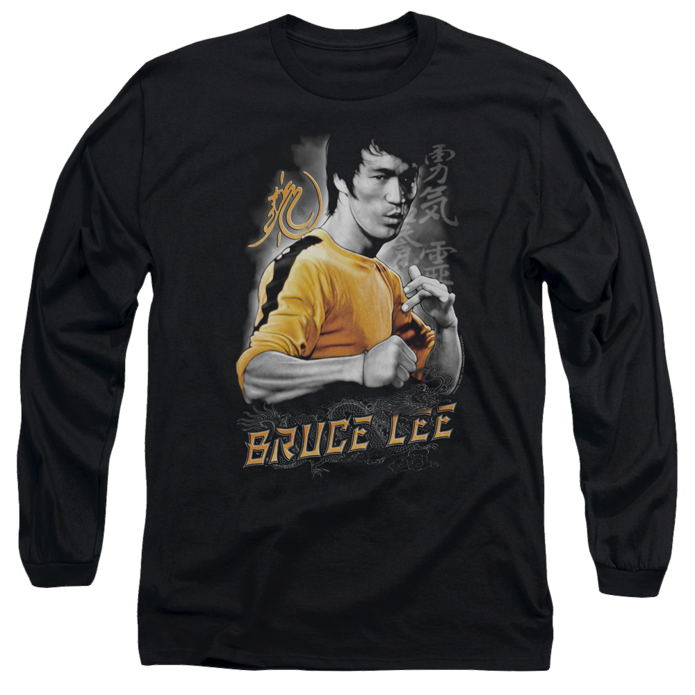 Bruce Lee Yellow Dragon - Men's Long Sleeve T-Shirt Men's Long Sleeve T-Shirt Bruce Lee   
