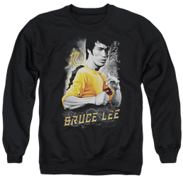 Bruce Lee Yellow Dragon - Men's Crewneck Sweatshirt Men's Crewneck Sweatshirt Bruce Lee   