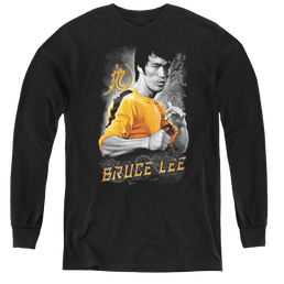 Bruce Lee Yellow Dragon - Youth Long Sleeve T-Shirt Youth Long Sleeve T-Shirt Bruce Lee   