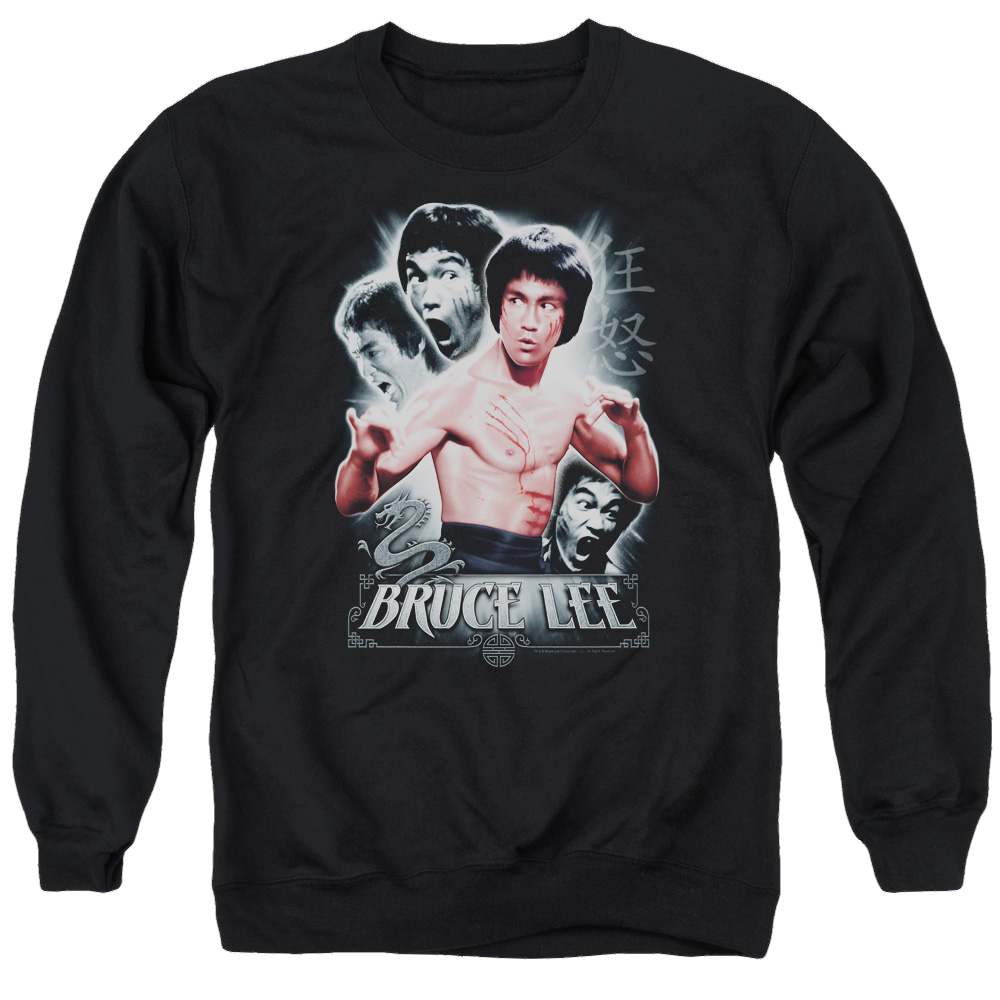 Bruce Lee Inner Fury - Men's Crewneck Sweatshirt Men's Crewneck Sweatshirt Bruce Lee   