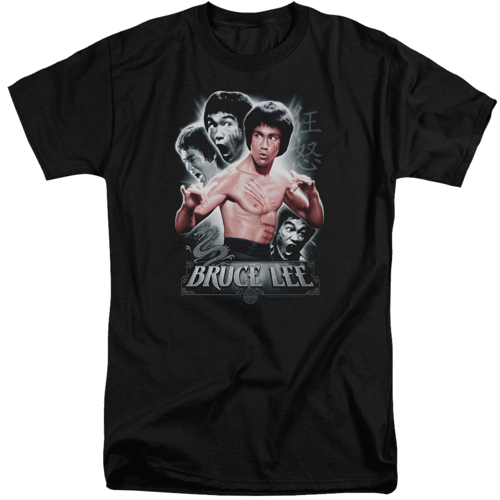 Bruce Lee Inner Fury - Men's Tall Fit T-Shirt Men's Tall Fit T-Shirt Bruce Lee   