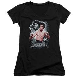 Bruce Lee Inner Fury - Juniors V-Neck T-Shirt Juniors V-Neck T-Shirt Bruce Lee   