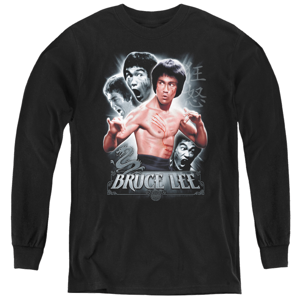Bruce Lee Inner Fury - Youth Long Sleeve T-Shirt Youth Long Sleeve T-Shirt Bruce Lee   