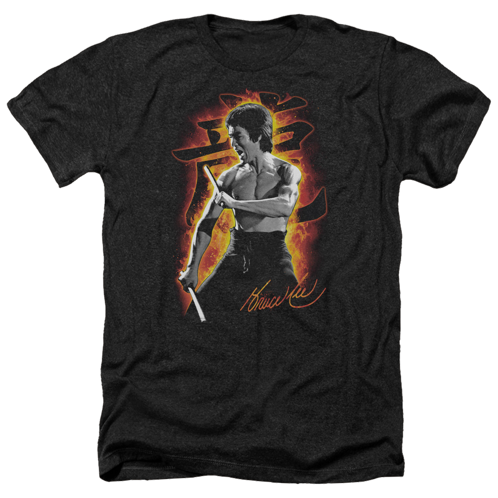 Bruce Lee Dragon Fire - Men's Heather T-Shirt Men's Heather T-Shirt Bruce Lee   