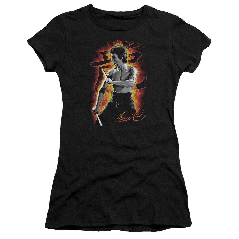 Bruce Lee Dragon Fire - Juniors T-Shirt Juniors T-Shirt Bruce Lee   
