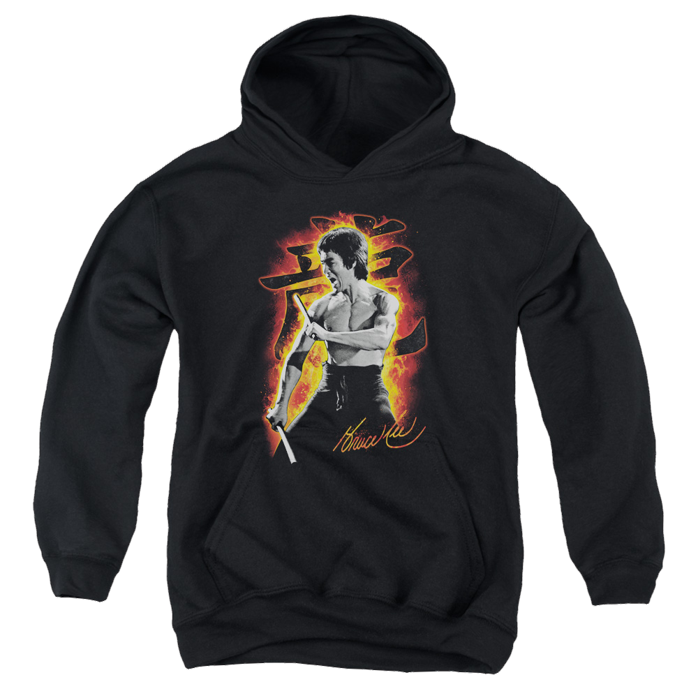 Bruce Lee Dragon Fire - Youth Hoodie (Ages 8-12) Youth Hoodie (Ages 8-12) Bruce Lee   