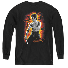 Bruce Lee Dragon Fire - Youth Long Sleeve T-Shirt Youth Long Sleeve T-Shirt Bruce Lee   
