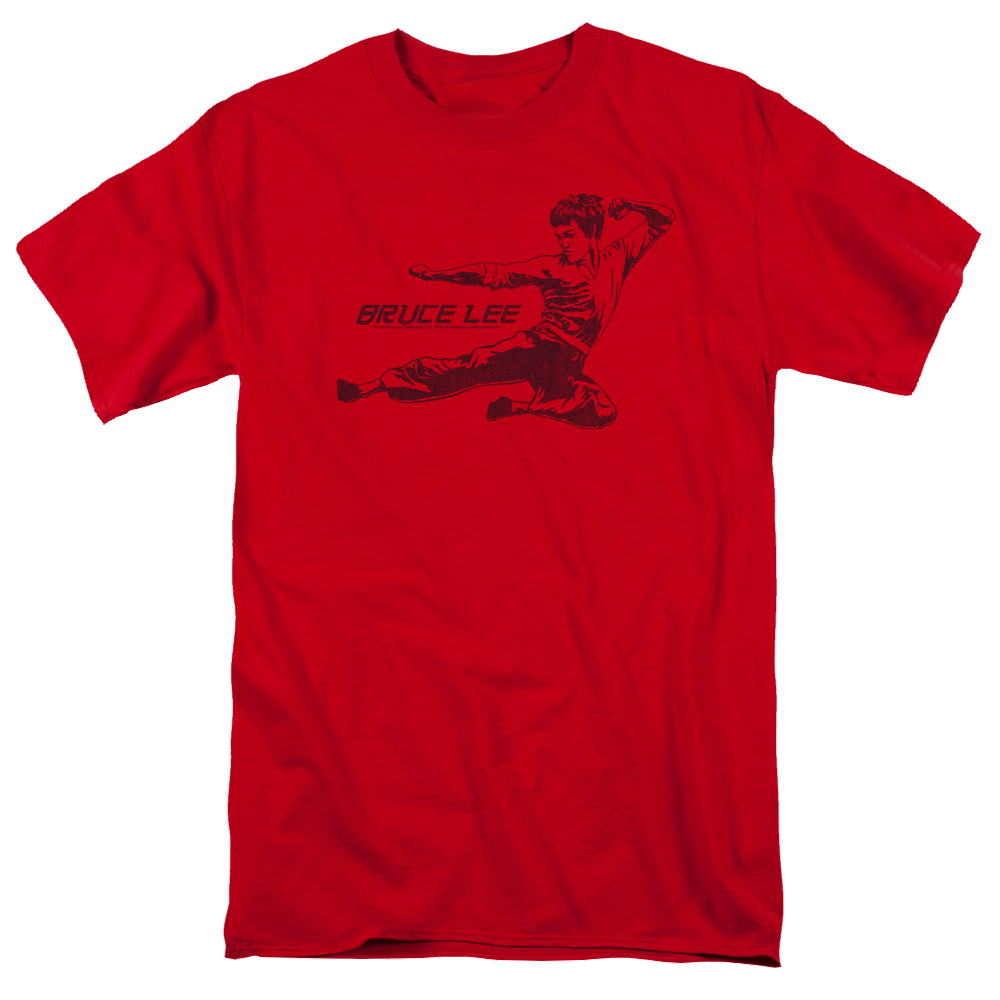 Bruce Lee Line Kick - Men's Regular Fit T-Shirt Men's Regular Fit T-Shirt Bruce Lee   