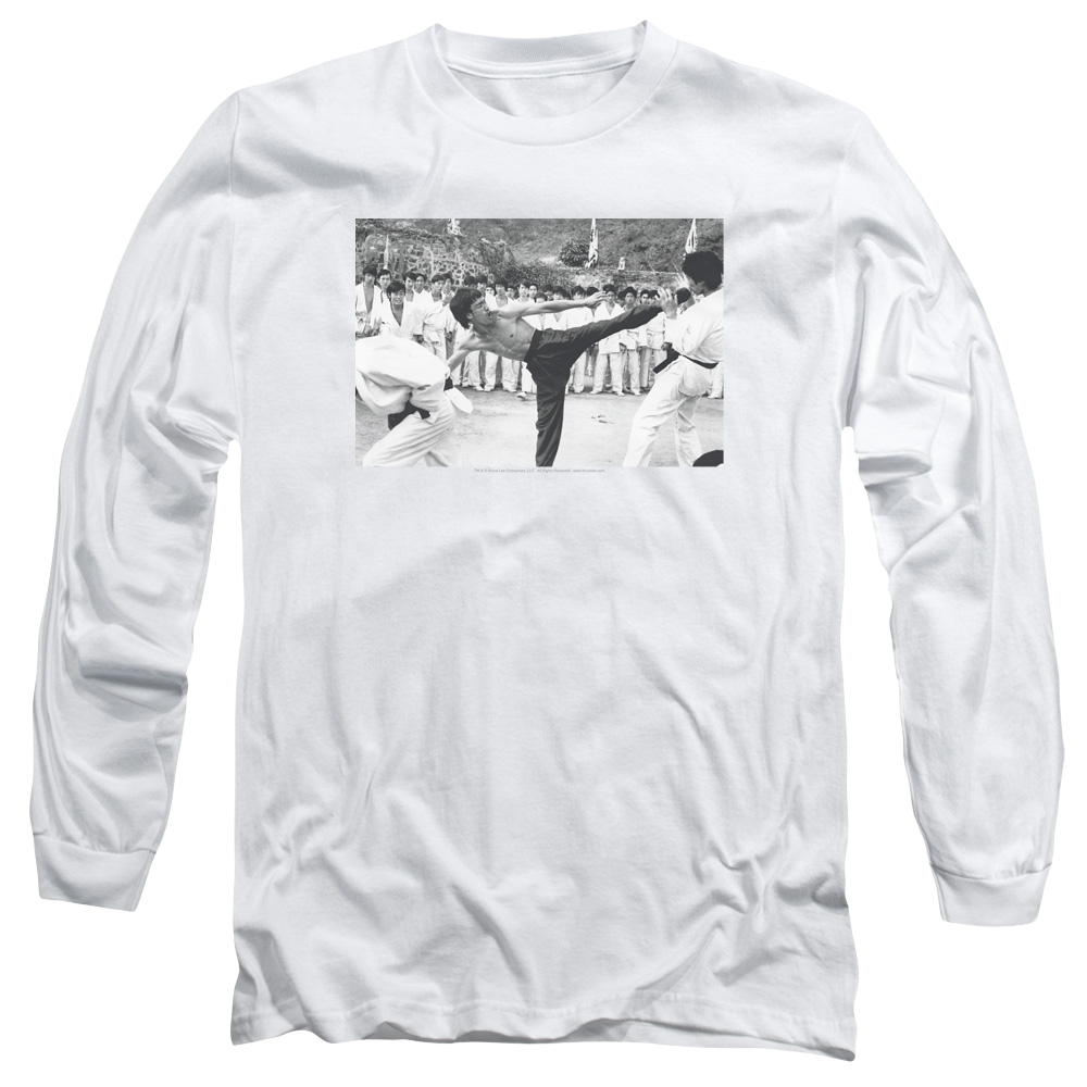 Bruce Lee Kick To The Head - Men's Long Sleeve T-Shirt Men's Long Sleeve T-Shirt Bruce Lee   