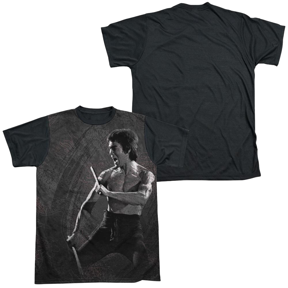Bruce Lee Dragon Print - Men's Black Back T-Shirt Men's Black Back T-Shirt Bruce Lee   