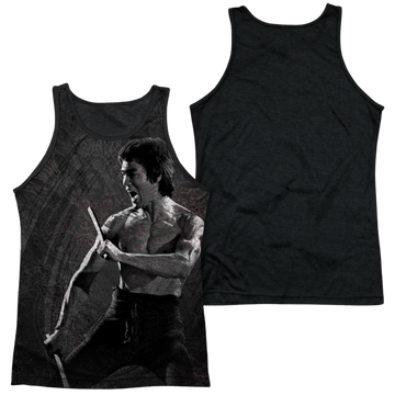 Bruce Lee Dragon Print men's black back tank