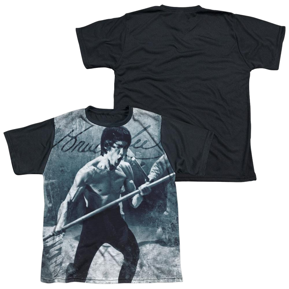 Bruce Lee Whoooaa - Youth Black Back T-Shirt (Ages 8-12) Youth Black Back T-Shirt (Ages 8-12) Bruce Lee   