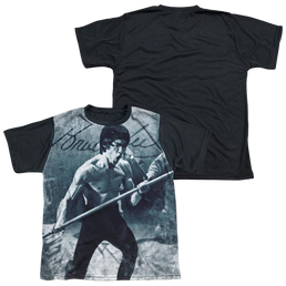 Bruce Lee Whoooaa - Youth Black Back T-Shirt (Ages 8-12) Youth Black Back T-Shirt (Ages 8-12) Bruce Lee   